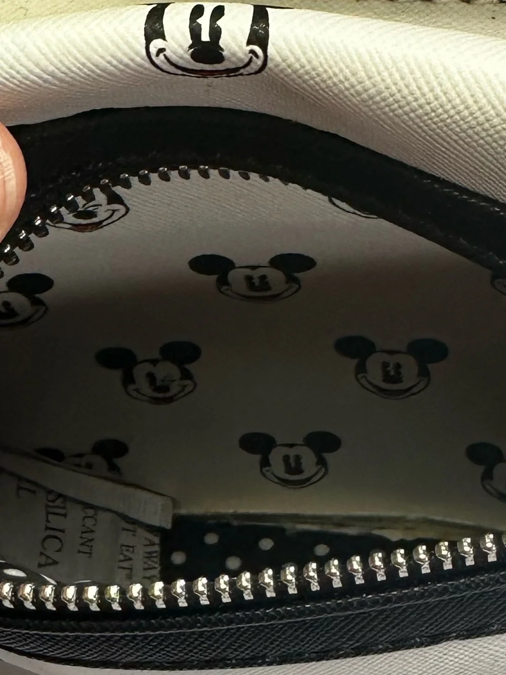 Loungefly Disney White & Black Mickey Mouse Faces Disney Parks Mini Backpack